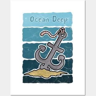 Deep Ocean Anchor Posters and Art